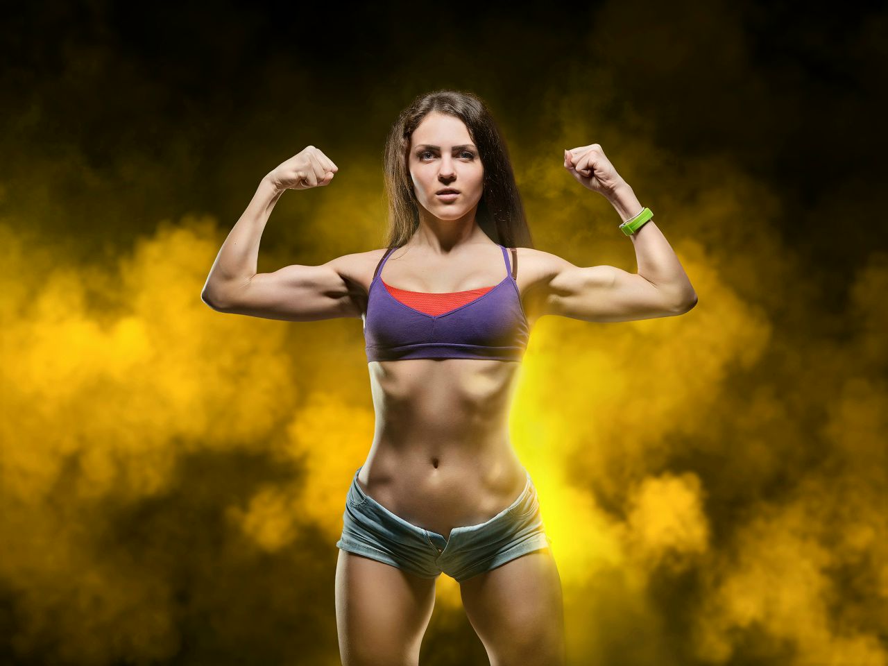 Athletic girls in Columbo